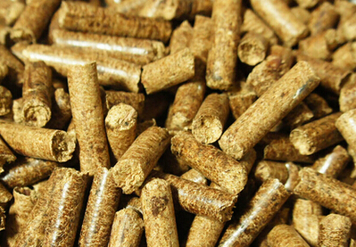 使用www.17c.com小型玉米秸稈顆（kē）粒機加工出的牛羊飼料顆粒成品